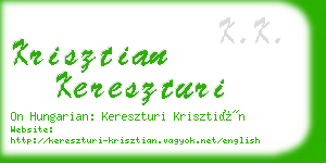 krisztian kereszturi business card